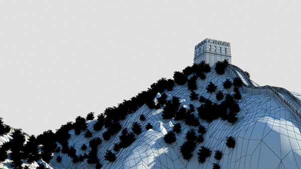 3D great wall china model - TurboSquid 1688625