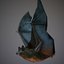 Bat animation pbr Low-poly 3D