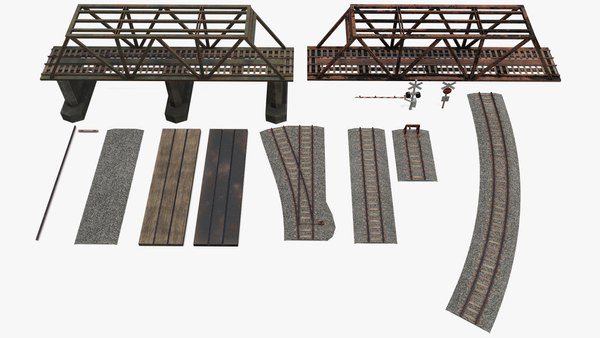 Games railroad crossing 3D model - TurboSquid 1338463