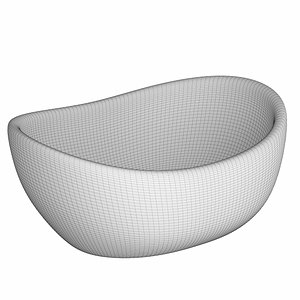 3D table wash basin oval