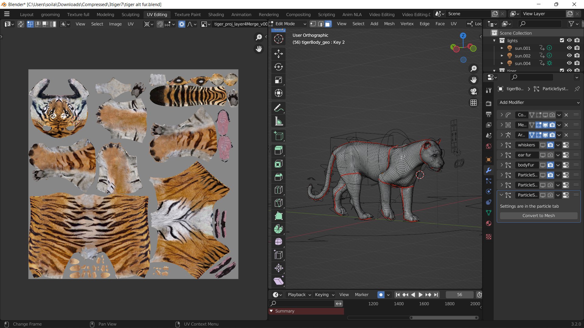Realistic Tiger Rigged And Animated Model Blender 3D TurboSquid 1930594