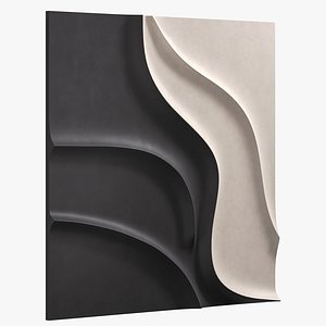 Black and White Sculptural Wall Art