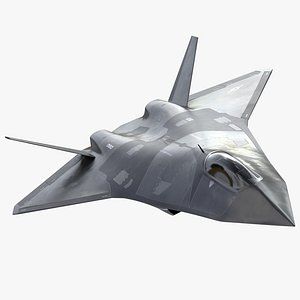 Future Jet Fighter Concept 2050 3D