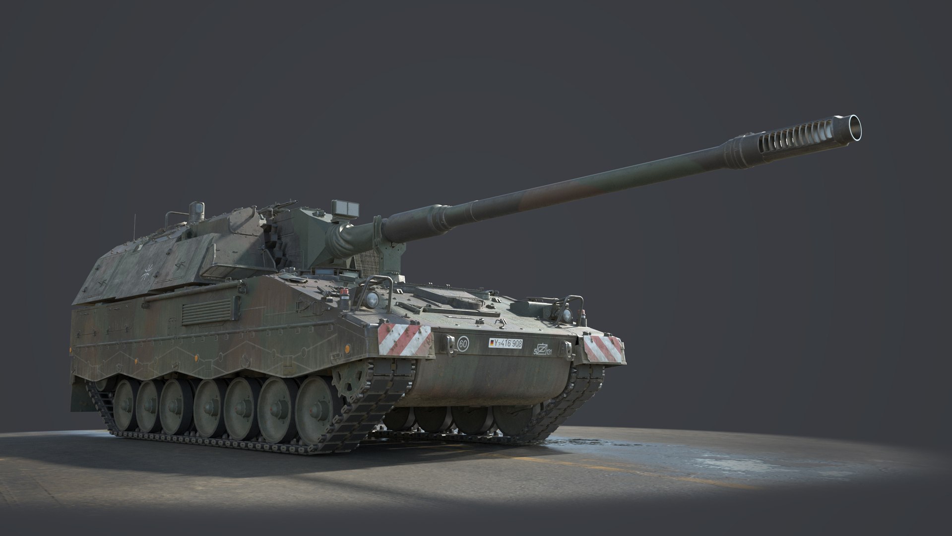 3D PZH-2000 Self Propelled Howitzer - TurboSquid 2423079