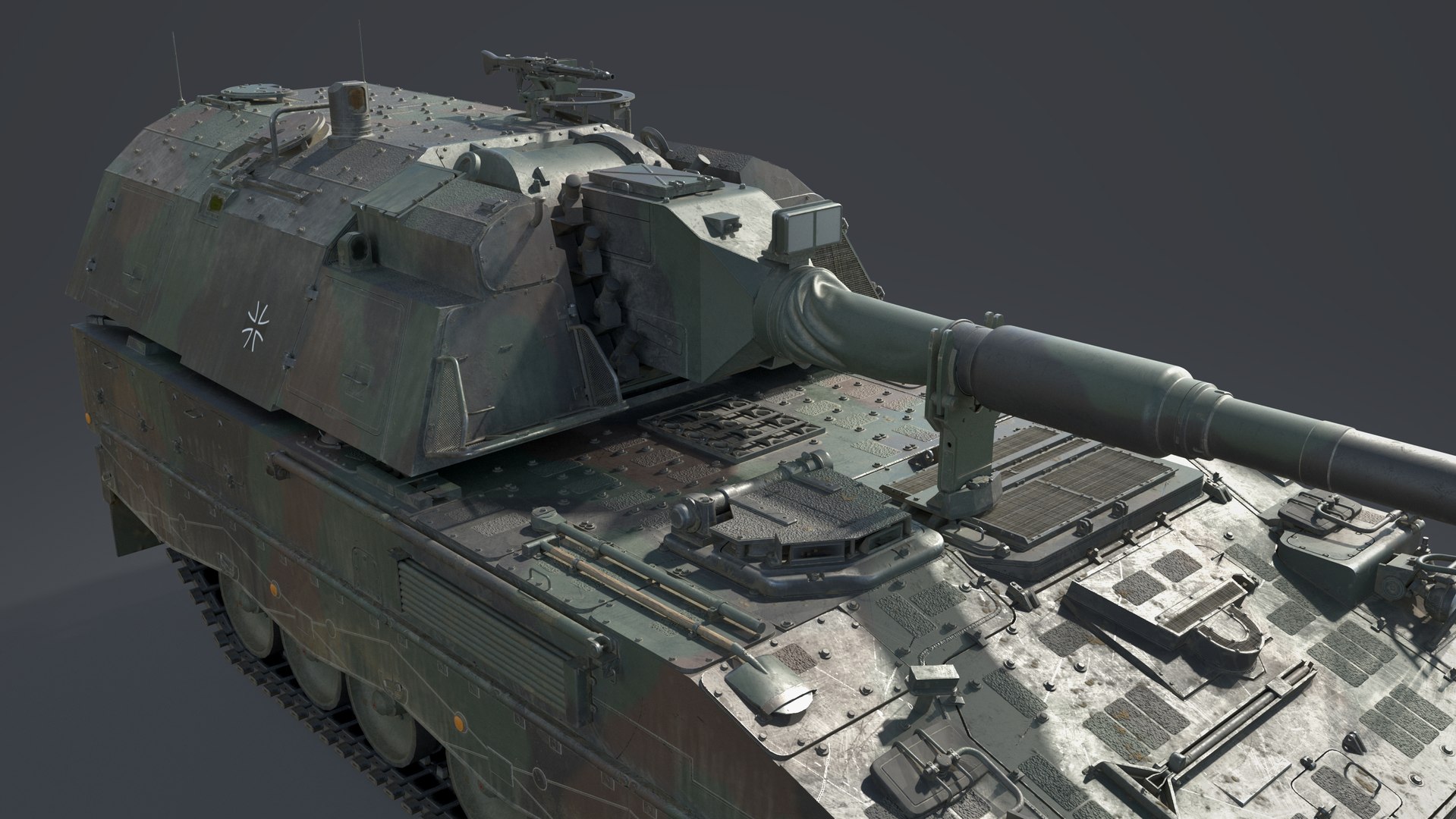 3D PZH-2000 Self Propelled Howitzer - TurboSquid 2423079