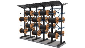3D Cantilever Supported Roofs cable reel