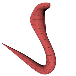 3d model base mesh cobra snake