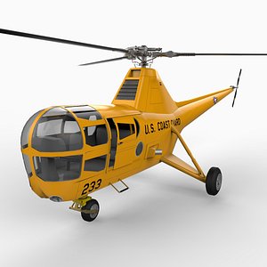 3d sikorsky h-5 s-51 helicopter