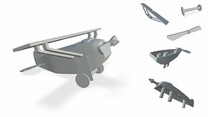plane print 3D model