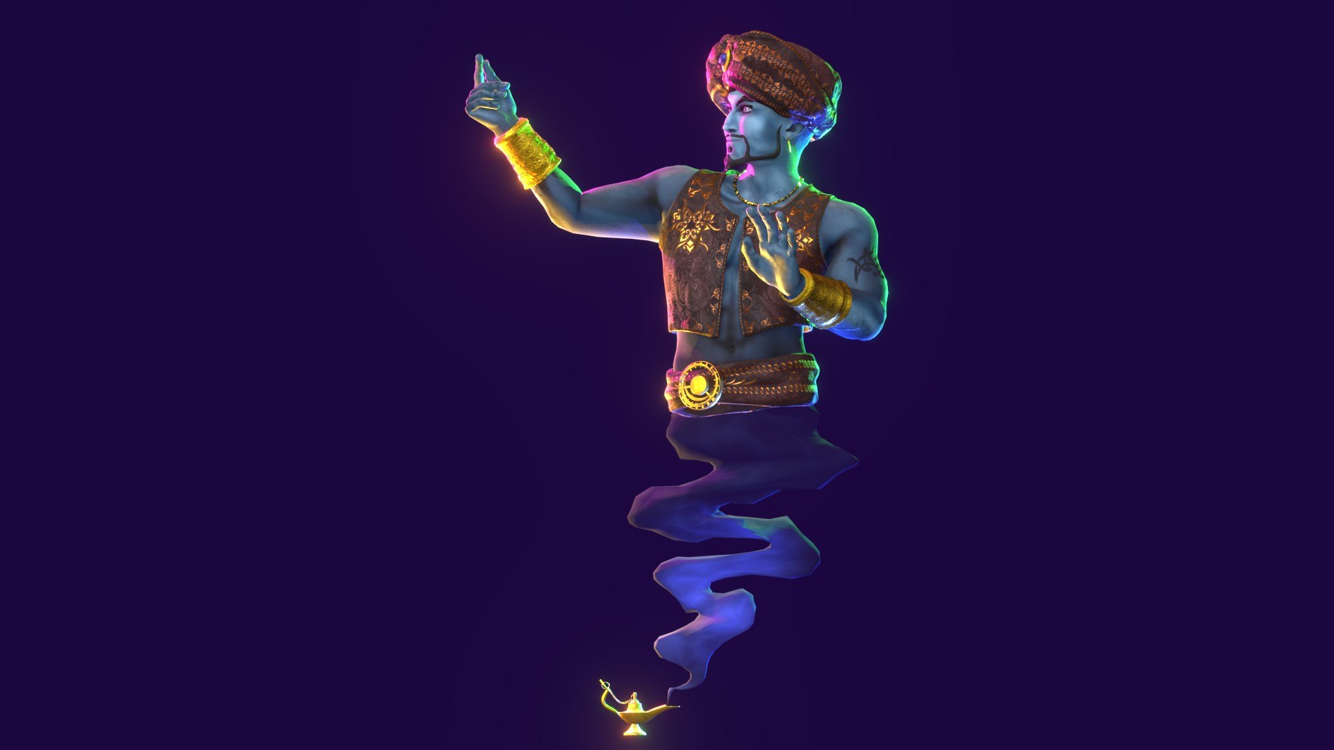 3D Genie Animated model https://p.turbosquid.com/ts-thumb/ju/3ifRel/RO/genie_ps_002_db/jpg/1681211977/1920x1080/fit_q87/6830802afc870494c60a8bdb8e42a6a896297782/genie_ps_002_db.jpg