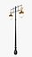 Cast iron antique street light lamp crown with 2 luminaries