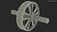 3D abdominal roller wheel abs