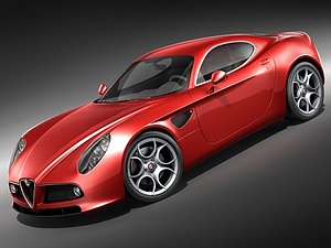 alfa romeo 8c competizione 3d model