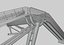 Stahl-Fußgängerbrücke-Rolltreppe-schräge Kegelsäule Typ-26