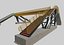 Stahl-Fußgängerbrücke-Rolltreppe-schräge Kegelsäule Typ-26
