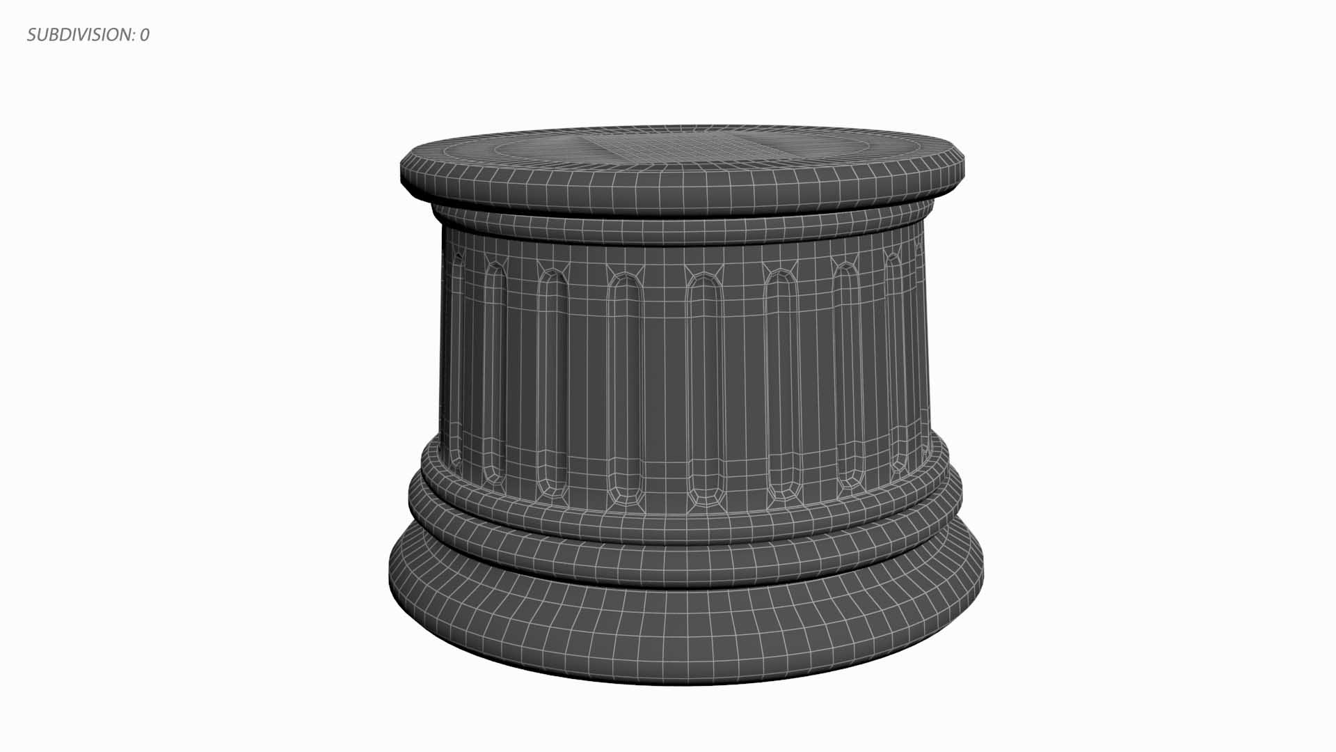 Small Pedestal 3D Model TurboSquid 1926190