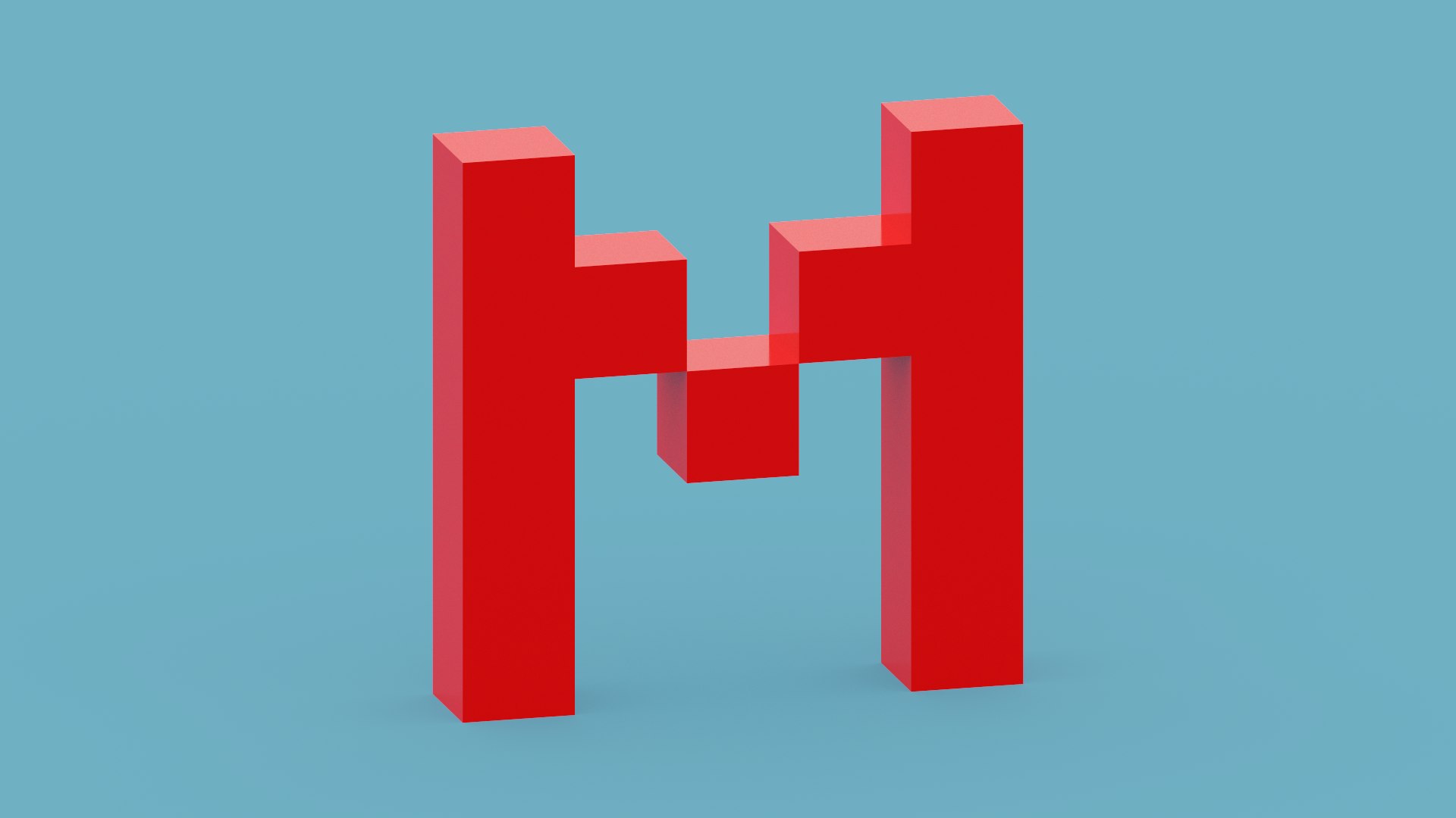 3D Pixel Letter M Model - TurboSquid 1981364