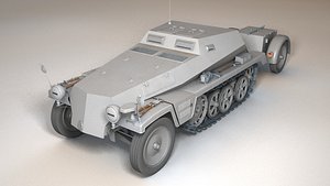 SdKfz 252 Munitionstransportwagen 3D