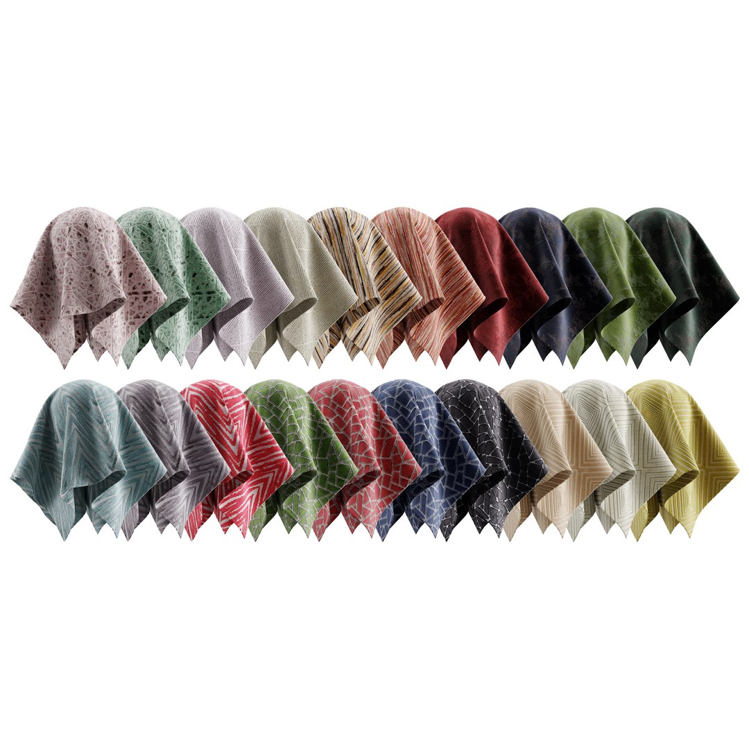 Keymer Textile Hot Stuff Collection Vol42 3D Model - TurboSquid 2399936