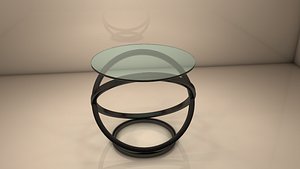 3D Glass Table model