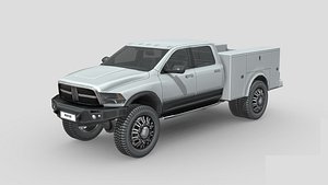 Low Poly Car - Dodge Pickup Utility 3D model