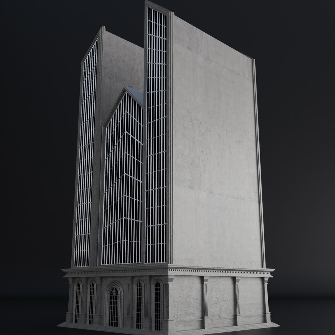 3D Scifi Steampunk Building Model - TurboSquid 1573677