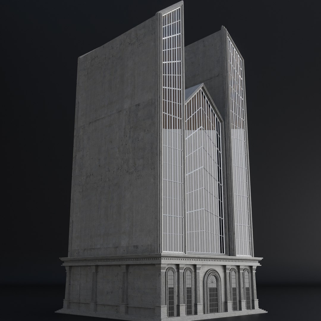 3D Scifi Steampunk Building Model - TurboSquid 1573677