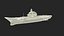 3D model Russian Aircraft Carrier Kuznetsov with Jet Rigged