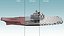 3D model Russian Aircraft Carrier Kuznetsov with Jet Rigged