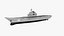 3D model Russian Aircraft Carrier Kuznetsov with Jet Rigged
