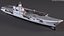 3D model Russian Aircraft Carrier Kuznetsov with Jet Rigged