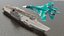 3D model Russian Aircraft Carrier Kuznetsov with Jet Rigged