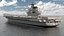 3D model Russian Aircraft Carrier Kuznetsov with Jet Rigged