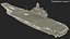 3D model Russian Aircraft Carrier Kuznetsov with Jet Rigged