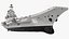 3D model Russian Aircraft Carrier Kuznetsov with Jet Rigged