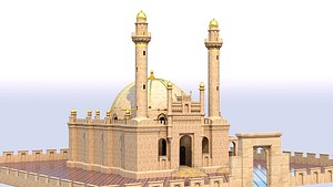 Mosque Teze Pir NEW 3D model