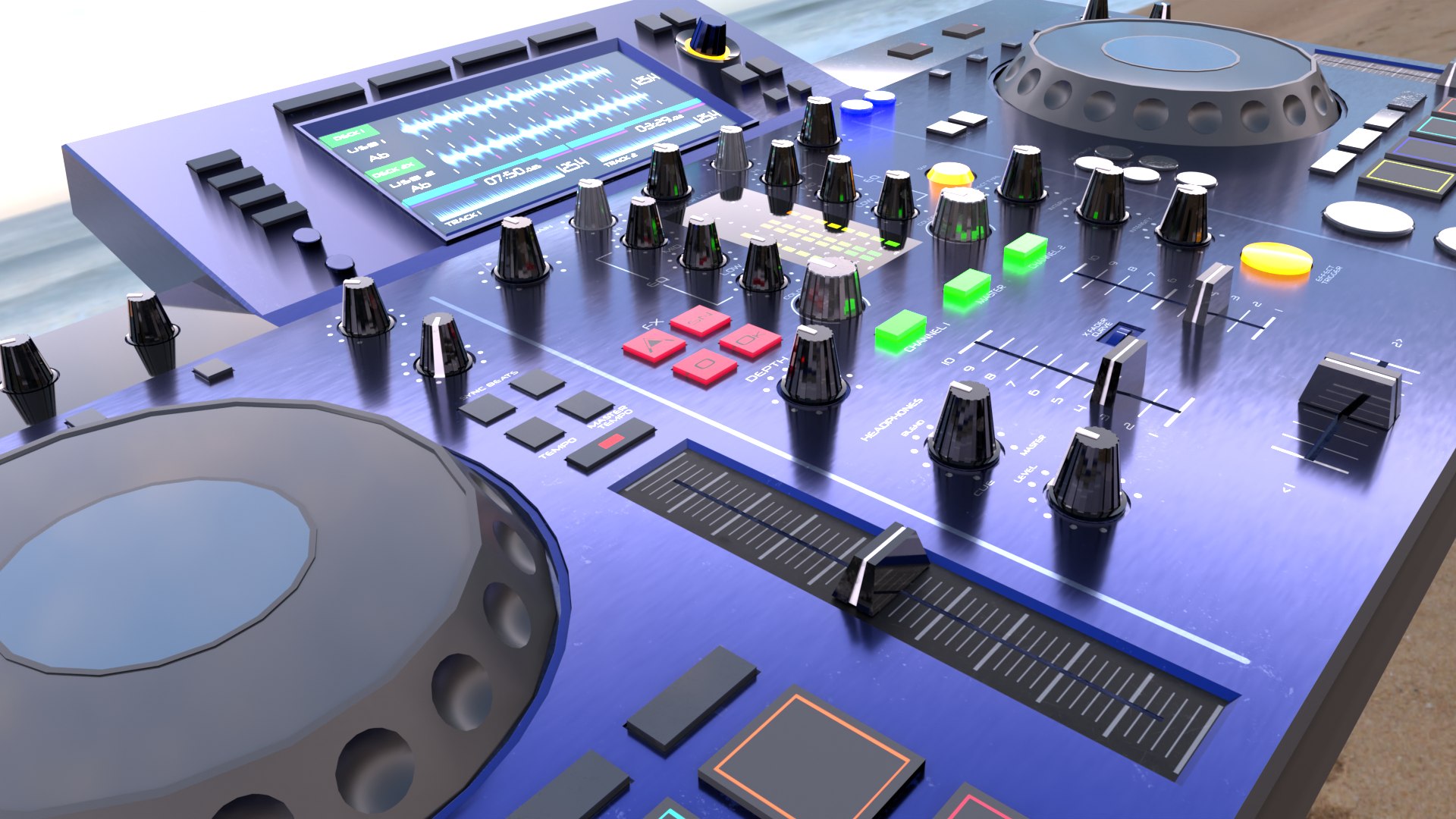 3D Model DJ Controller - TurboSquid 2292892