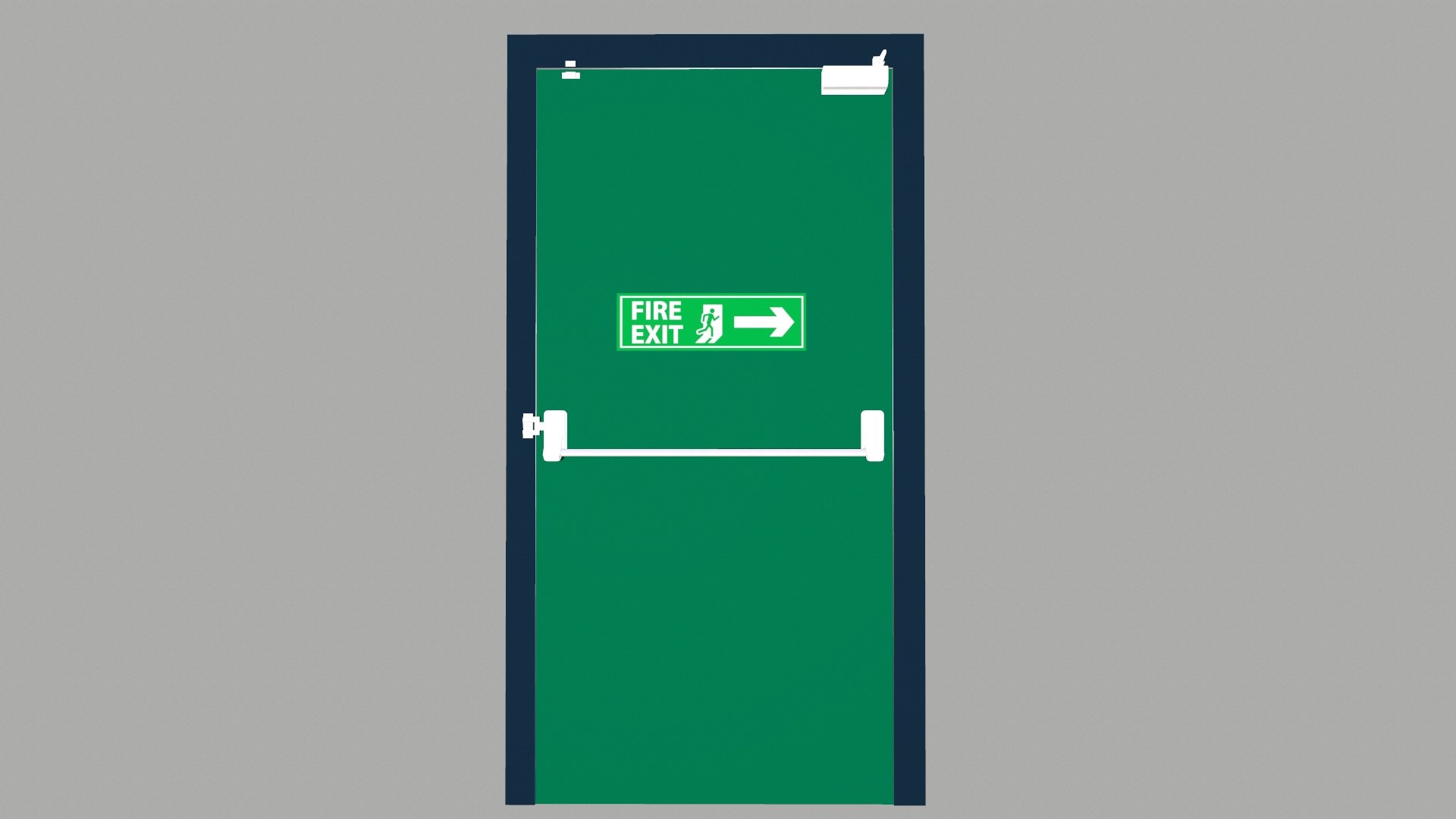 Exit Door 3D Model - TurboSquid 2342045