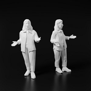 Lowpoly Person 4 3D model