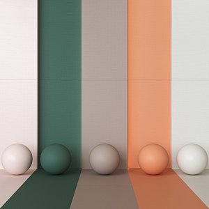 3D model Marca Corona Lilysuite Wall Tiles - Floral  Pastel Set of 11