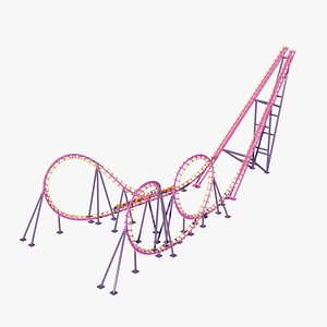 3D Boomerang Roller Coaster