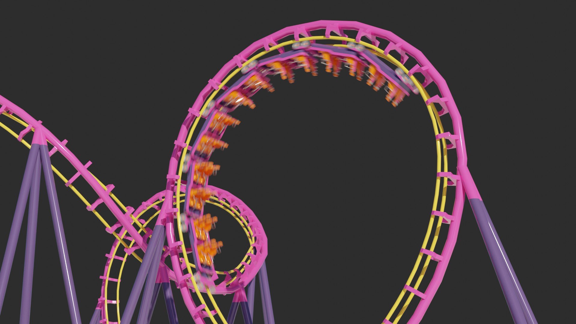 3D Boomerang Roller Coaster - TurboSquid 1871635