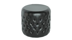 Realistic Leather Puff