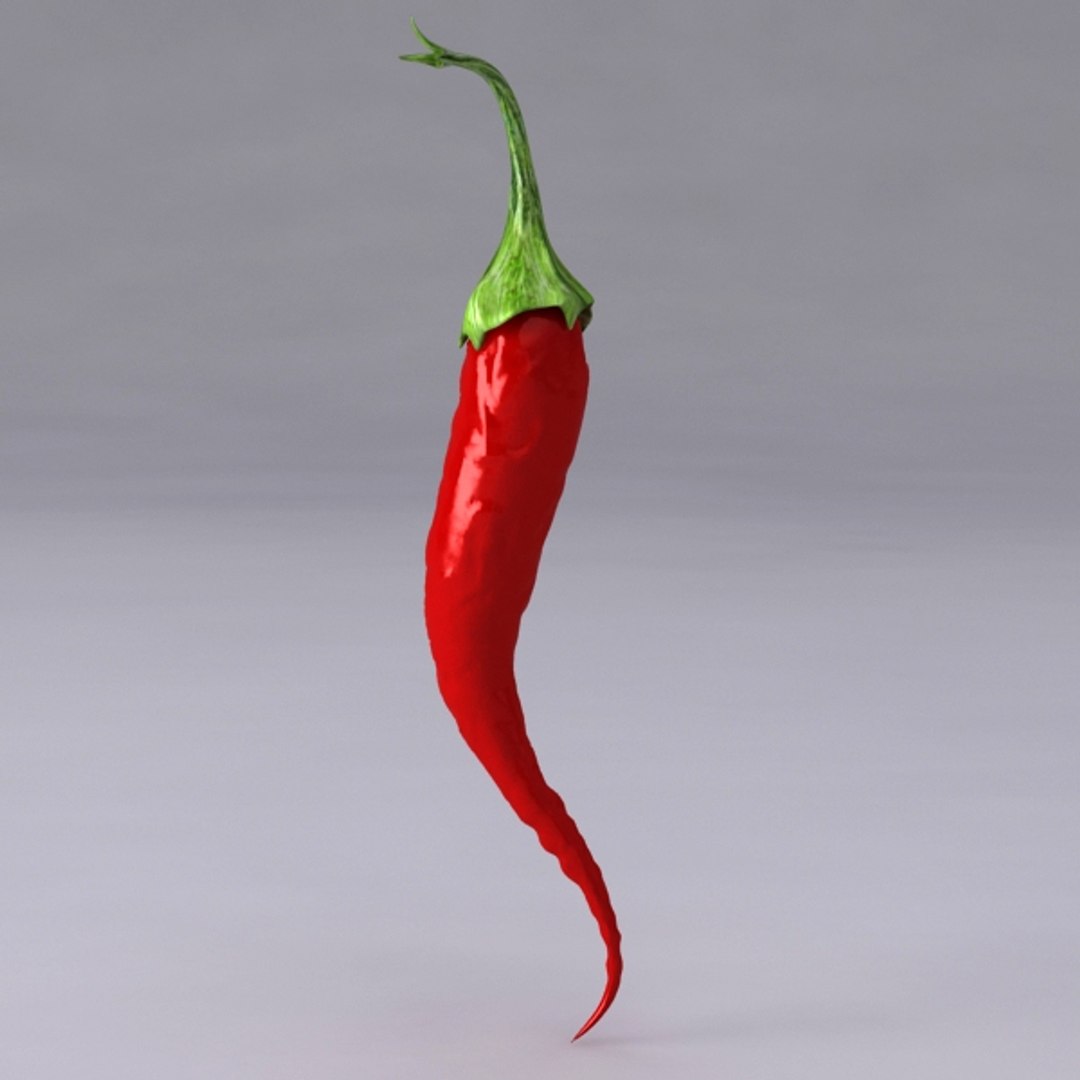 3d Chili Pepper