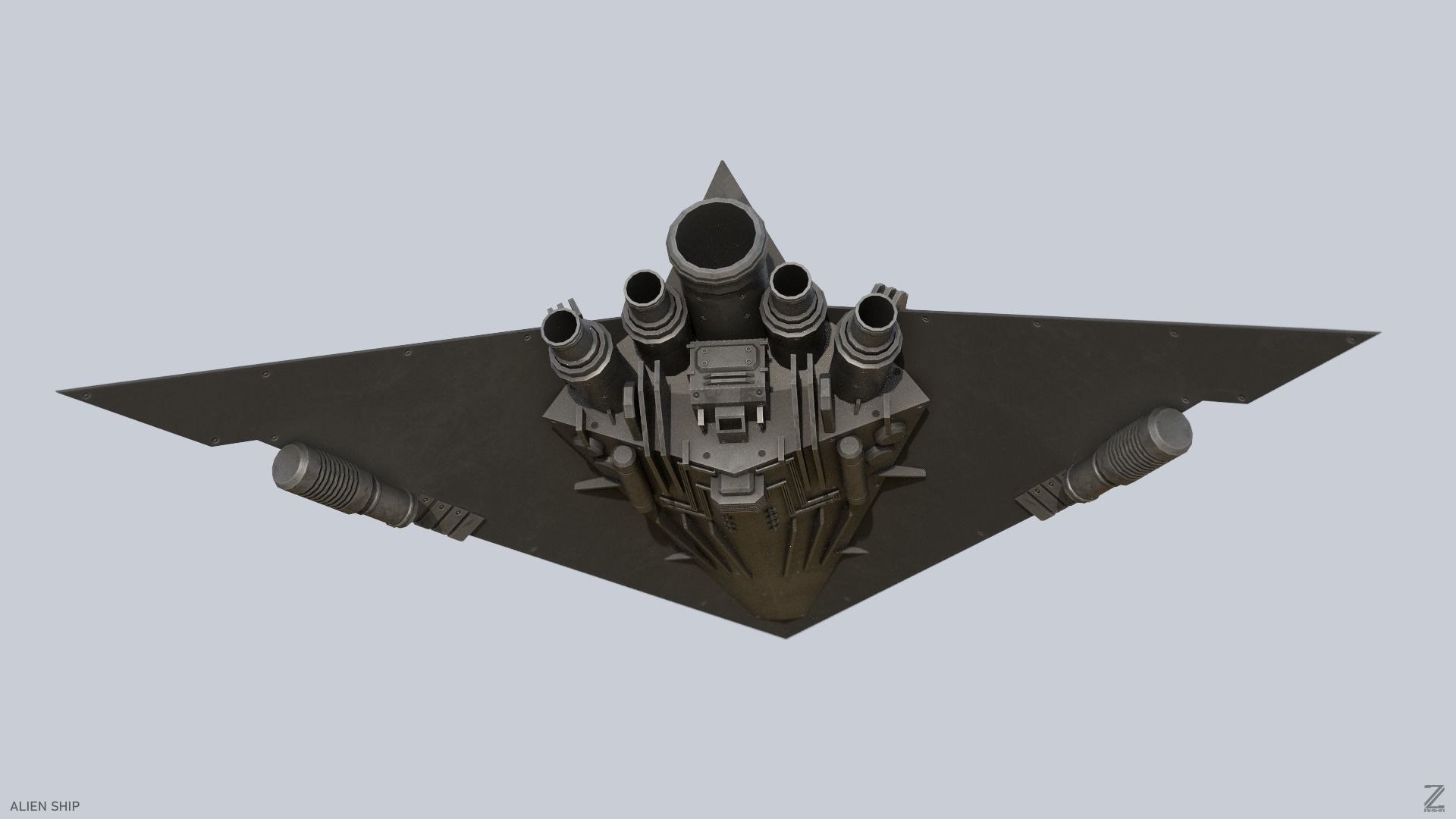 3D Model Alien Ship Collection - TurboSquid 2382222