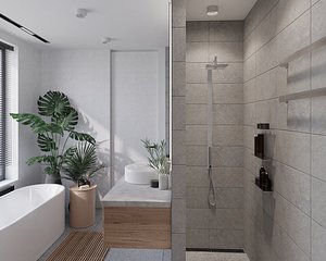 Modern bathroom interior
