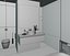 interior modern bathroom decorative 3D model