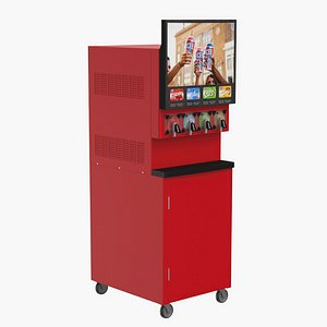 ICEE Machine 4 Barrel Front 3D model