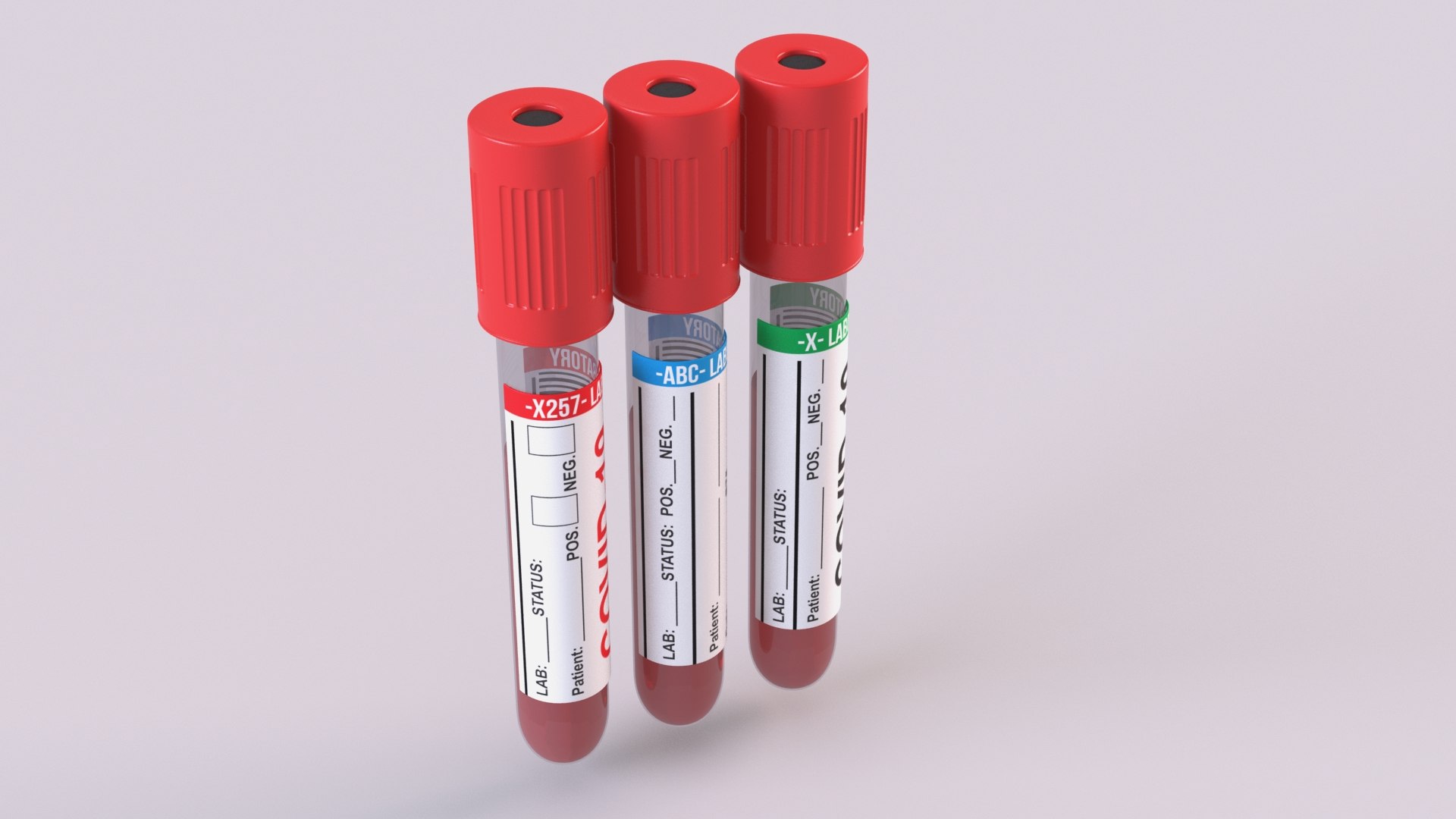3D Test Tubes Blood Rack Model - TurboSquid 1586924