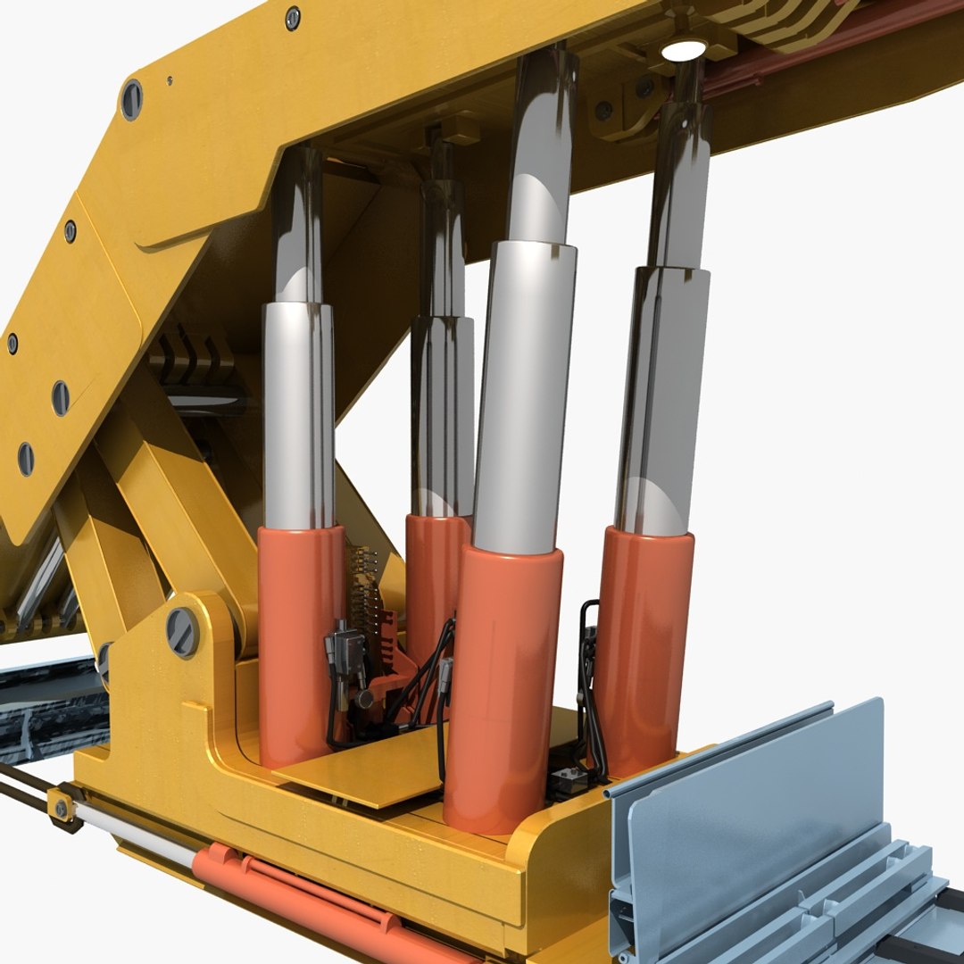 3D shearer loader longwall mining model - TurboSquid 1370141